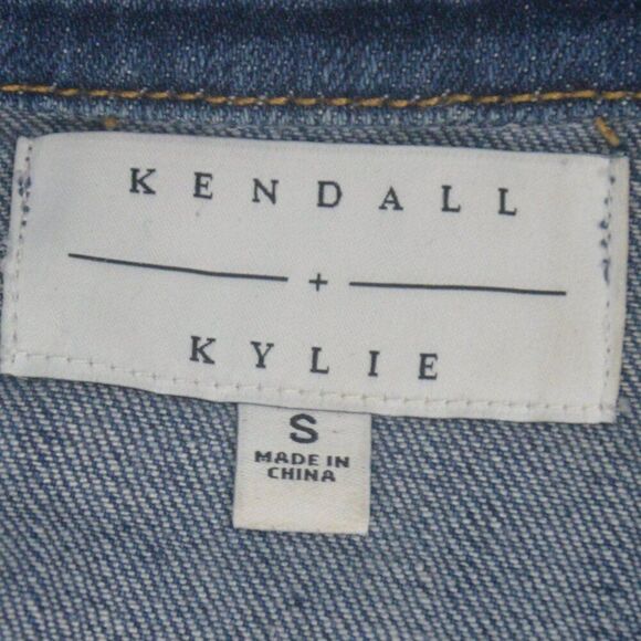 Kendall and Kylie Denim Jean Jacket or Mini Dress Size Small - Picture 5 of 13